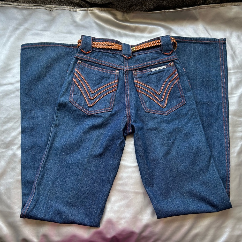 Vintage britches n things wide leg denim jeans